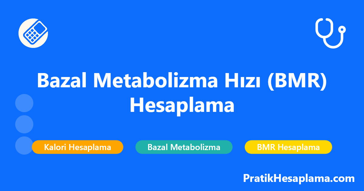 Bazal Metabolizma Hızı (BMR) Hesaplama hesaplama - Bazal metabolizma hızınızı (BMR) hesaplayın ve günlük kalori ihtiyacınızı öğrenin. Mifflin-St Jeor formülüyle kişisel BMR değerinizi hesaplayın.