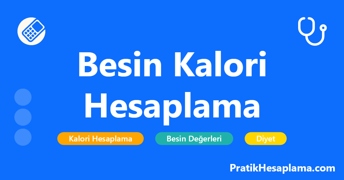 Besin Kalori Hesaplama hesaplama - Yediğiniz yemeklerin ve içeceklerin kalori değerlerini hesaplayın. Günlük kalori alımınızı takip edin ve sağlıklı beslenme hedeflerinize ulaşın.