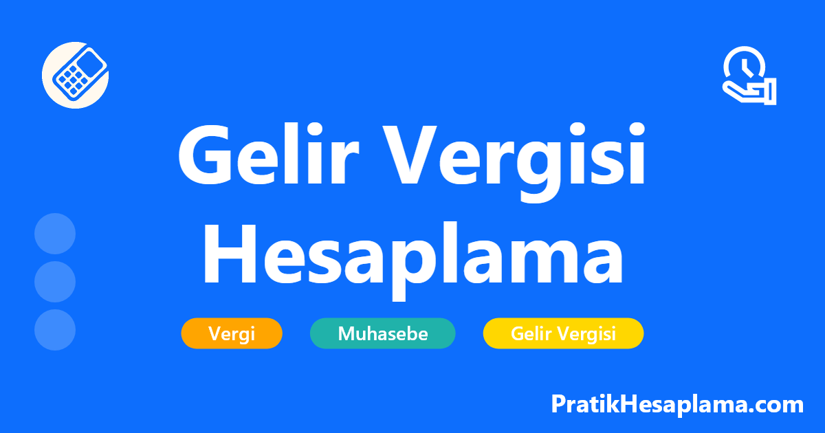 Gelir Vergisi Hesaplama hesaplama - Gelir vergisi hesaplama aracı ile ücretli, kira geliri, serbest meslek kazancı ve diğer gelir unsurlarına ait vergi tutarlarını kolayca hesaplayın.