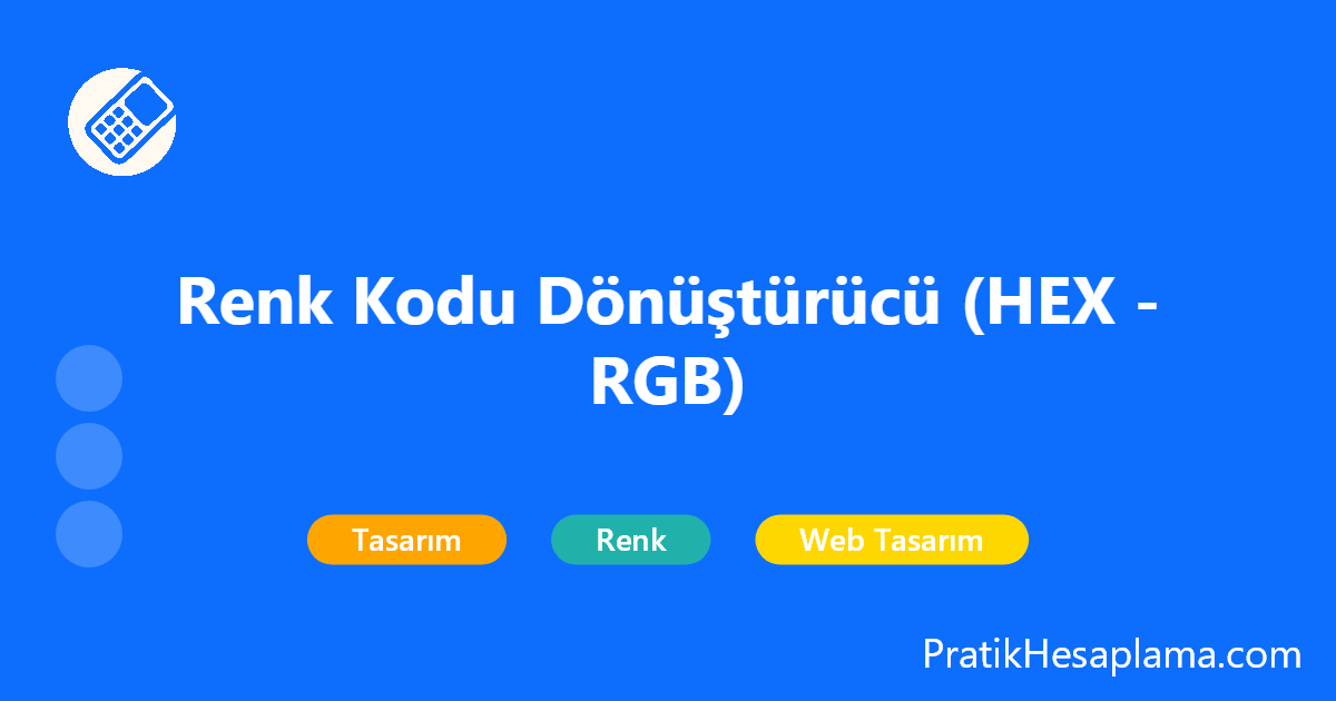 Renk Kodu Dönüştürücü (HEX - RGB) hesaplama - Web tasarımcıları ve grafik sanatçıları için profesyonel renk çevirici. HEX, RGB, HSL ve CMYK formatları arasında anında dönüşüm yapın. Palet oluşturucu dahil.